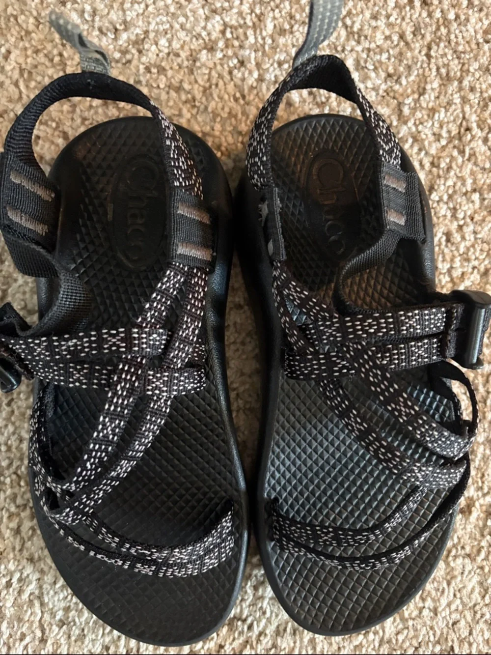 Kids Black Chaco Sandals - Picture 2 of 5